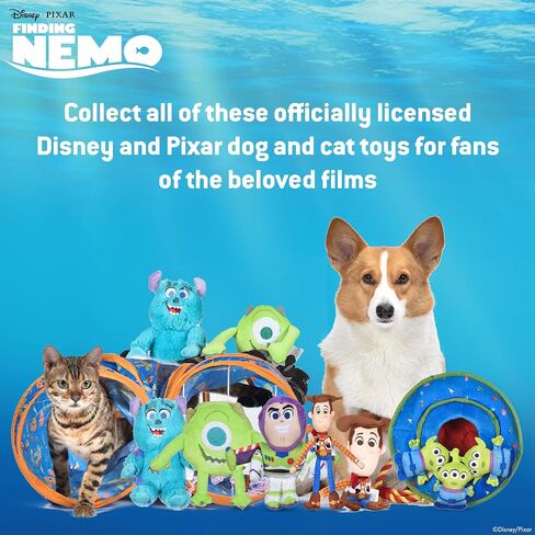 Pixar’s Finding Nemo Rope Toy for Dogs, Squeak and Crinkle | Disney Pixar Dog Toys | Dory & Nemo Fun Tug Style Dog Toy, 15 Inch in Saudi Arabia