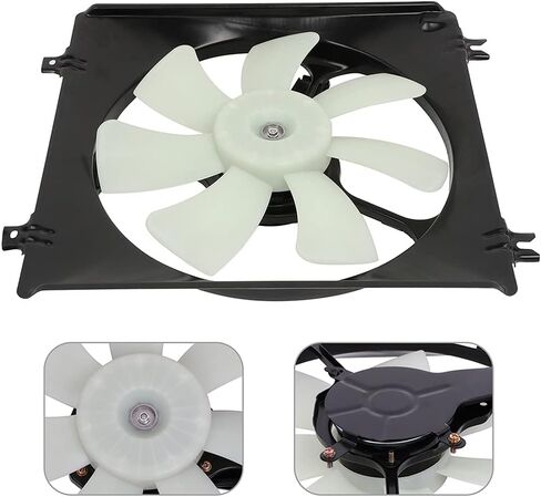 A/C Contenser Assolbly Assembly Side/RH Radiator Charing Fan متوافق مع 2008-2012 لهوندا من أجل اتفاق 2010-2011 لـ Honda for Accord Crosstour ، تم استبداله 674-50341R 611340 in Kuwait