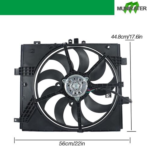 munirater Radiator Cooling Fan Plastic Replacement for Versa 2012-2019 Replacement for Micra 2015-2019 in Saudi Arabia