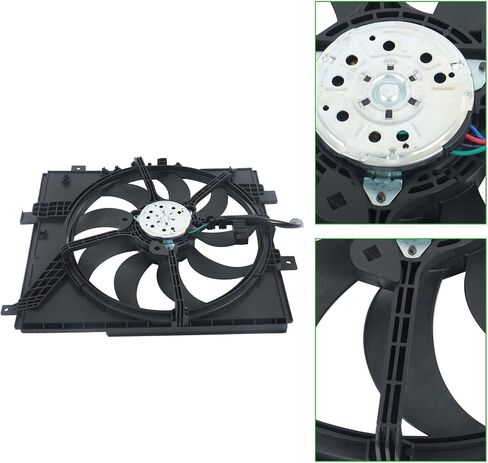 munirater Radiator Cooling Fan Plastic Replacement for Versa 2012-2019 Replacement for Micra 2015-2019 in Saudi Arabia