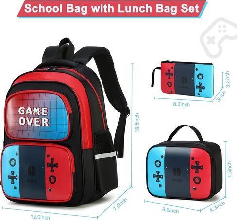 حقيبة ظهر للمدرسة للأولاد ، 3 PCS Spider School Backpack للأولاد مع صناديق الغداء وحقائب القلم الرصاص ، حقيبة مدرسية مقاومة للماء للأطفال المراهقين ، المراهقين الابتدائيين ، حقيبة كتب الأطفال (Spider Black) in Saudi Arabia