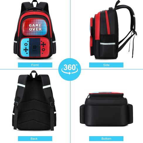 حقيبة ظهر للمدرسة للأولاد ، 3 PCS Spider School Backpack للأولاد مع صناديق الغداء وحقائب القلم الرصاص ، حقيبة مدرسية مقاومة للماء للأطفال المراهقين ، المراهقين الابتدائيين ، حقيبة كتب الأطفال (Spider Black) in Saudi Arabia