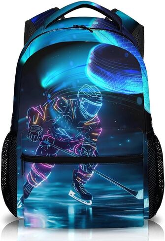 Boys Bookbag, Soccer Backpack, Kids Schoolbag for Boys Girls, Gift for Kids Back to School, 17 Inch Student Bookbag for Travel Picnic Hiking in Kuwait