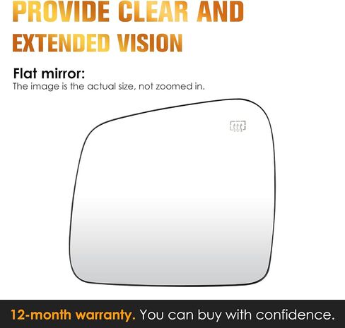 Driver Left Side Heated Mirror Glass Fits for Dodge Durango 14-19 for Jeep Grand Cherokee 2011-2019 Replacement for 68092051AB 68092053AB 68082641AB in Saudi Arabia
