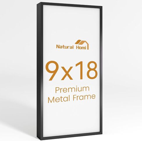 9x18 إطار الصورة المعدنية الألومنيوم ، إطار الصورة الأسود الزجاجي المقسى 9x18 للصور العائلية ، الملصقات ، الفن ، الوثيقة إلى الحائط in Kuwait