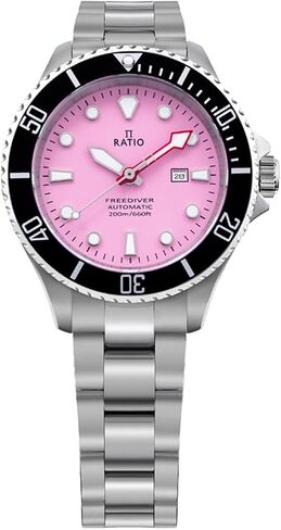 RATIO FreeDiver Sapphire Crystal Women's Diver Watch Japanese Automatic Movement Dive Watch 200m Water Resistant Diving Watch in Saudi Arabia