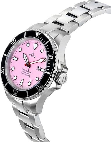 RATIO FreeDiver Sapphire Crystal Women's Diver Watch Japanese Automatic Movement Dive Watch 200m Water Resistant Diving Watch in Saudi Arabia