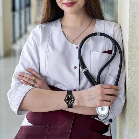 الساعات الممرضة للرجال من المهنيين الطبيين ، والطلاب مع الاتصال الهاتفي القراءة سهلة مضيئة ، ومستعملة 24 ساعة ، شريط سيليكون مقاوم للماء in Saudi Arabia