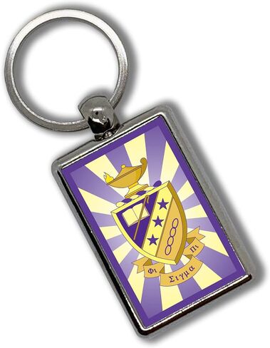 Phi Sigma Pi Fraternity Keychain Key Chain Ring Keyring Key Holder Novelty Keychain in Saudi Arabia
