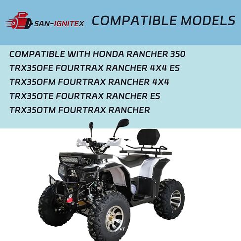 Starter Motor for Honda 2000-2006 ATV TRX350FE/FM/TE/TM & Rancher 350 Four Trax 329cc - Replaces 31200-HN5-M01, 31200-HN5-A81, 31200-HN5-671, 26-1215, SMU0215​​ in Saudi Arabia