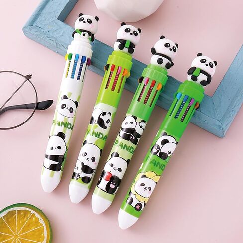 4 Pcs Multicolor Ballpoint Pen 10-in-1 Retractable Pen Cute Capybara Pens Cartoon Capybara Gel Ink Pens for Kids Boys Women Men Office School Supplies (4Pcs Capybara) in Saudi Arabia