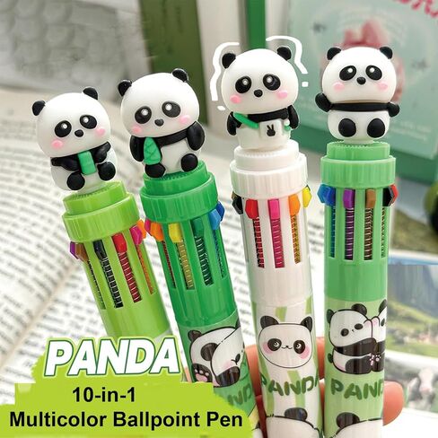4 Pcs Multicolor Ballpoint Pen 10-in-1 Retractable Pen Cute Capybara Pens Cartoon Capybara Gel Ink Pens for Kids Boys Women Men Office School Supplies (4Pcs Capybara) in Saudi Arabia
