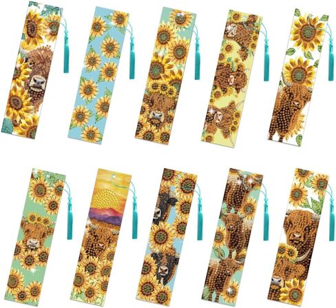 10pcs Cat Paw 5d Diamond Art Lagmarks لطيف مرجعية Diamond Diy مع مرجعية مرجعية مع أحجار وحدات الحشرات الشراعية المزيج المرجعية الكريستالية للمبتدئين الحرف المبتدئة للمكتب المنزلي للبالغين in Saudi Arabia