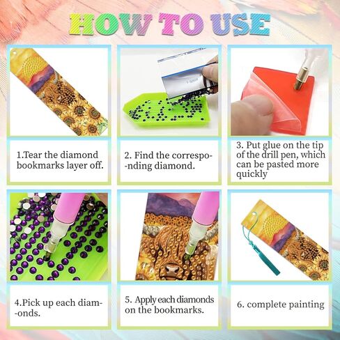 10pcs Cat Paw 5d Diamond Art Lagmarks لطيف مرجعية Diamond Diy مع مرجعية مرجعية مع أحجار وحدات الحشرات الشراعية المزيج المرجعية الكريستالية للمبتدئين الحرف المبتدئة للمكتب المنزلي للبالغين in Saudi Arabia