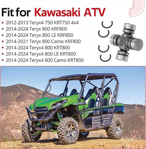 JAVIK Rear Driveshaft U-Joint Fit for Kawasaki Teryx 800 KRF800 Teryx4 750 800 KRT750 KRF800 KRT800 2012-2024,OEM#49050-0027 in Saudi Arabia