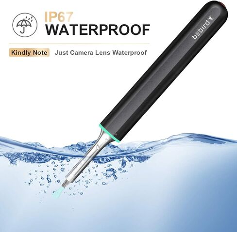 كاميرا أداة إزالة شمع الأذن، إزالة شمع الأذن، منظف الأذن من بيبيرد مع كاميرا مع منظار الأذن 1080 بكسل مع ضوء، مجموعة إزالة شمع الأذن مع 9 اختيارات للأذن، كاميرا الأذن متوافقة مع هواتف iPhone، iPad، Android in Kuwait