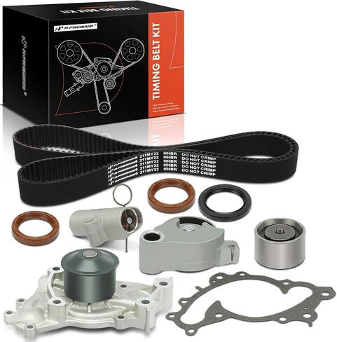 A-Premium Timing Belt Kit with Water Pump Compatible with Toyota Camry 2002-2006, Highlander 2001-2007, Sienna 2004-2006 & Lexus RX330, ES330, 3.0L 3.3L DOHC in Saudi Arabia