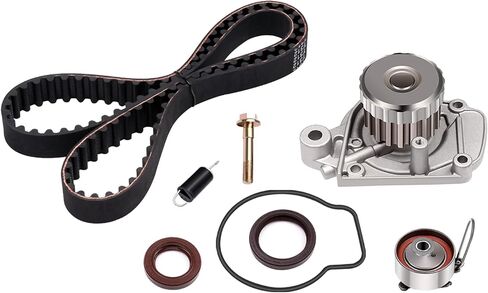ECCPP Timing Belt Kit with Water Pump Compatible 2001 2002 2003 2004 2005 For Acura EL l4 1.7L 2001 2002 2003 2004 2005 For Honda Civic l4 1.7L TCKWP312 91213-P2F-A01 TBK312 WP4034 in Saudi Arabia