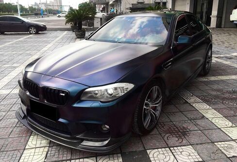 1ftx5ft Galaxy Dust Matte Midnight Blue Chameleon Metallic Color Shift Change Vinyl Wrap Auto Car Sticker Mical Sheet Sheet Bubble Free Air Technology with Tool in Saudi Arabia