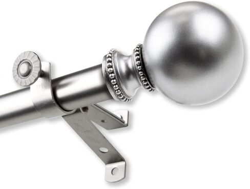 Rod Desyne 13/16" Jodi 5-Sided Bay Window Curtain Rod, Black in Kuwait