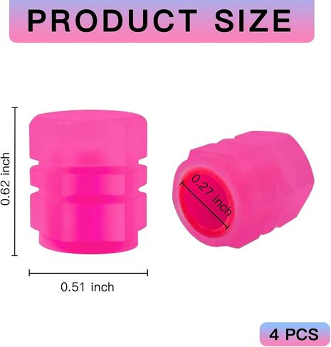 4 PCS CAR CAR Luminous Tyre Valve CATS ، توهج الفلورسنت في غطاء أغطية الهواء الليلية المظلمة ، أغطية ضغط إطارات مطاطية عاكسة عالمية ، لمعظم شاحنات السيارات (أحمر) in Saudi Arabia