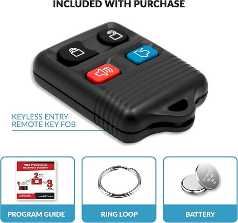 Replacement for Entry Remote fits Ford, Lincoln, Mercury, Mazda Mustang CWTWB1U345 (2 Pack) in Saudi Arabia