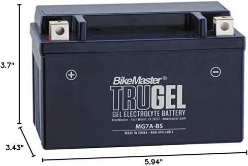 Bikemaster Trugel Battery Mg7a-BS لـ Suzuki LT-Z90 Quadsport 2007-2011 in Saudi Arabia