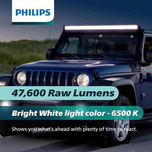 Philips Ultinon Drive 5000 Series 50 "ROW ROW Double ROW LED BAR | SPOT VLOOT COMBO مع 47600 LEAR LUMENS | LED LITES FOR in Saudi Arabia