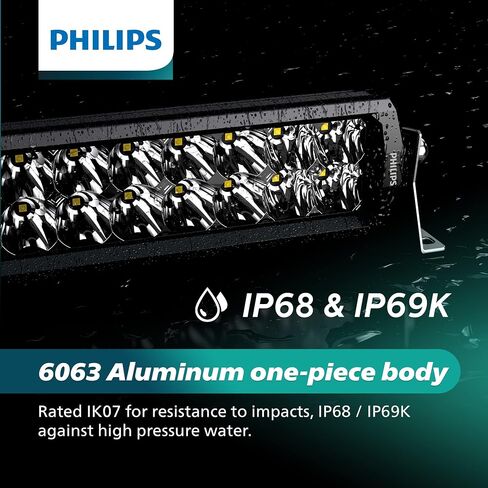 Philips Ultinon Drive 5000 Series 50 "ROW ROW Double ROW LED BAR | SPOT VLOOT COMBO مع 47600 LEAR LUMENS | LED LITES FOR in Saudi Arabia
