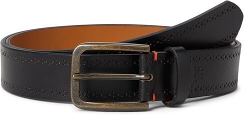 Johnston & Murphy Men's 175th Anniversary Brogue Leather Belt in Saudi Arabia