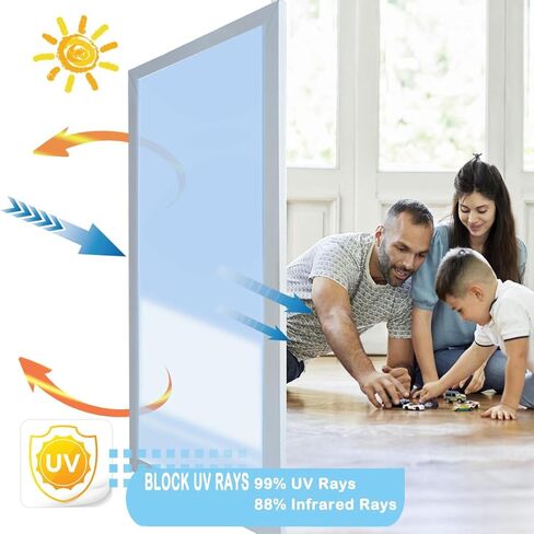 Window Privacy Film,Frosted Glass Window Film for Privacy,Opaque Vinyl Static Cling Windows Film for Glass,Peel and Stick Bathroom Privacy Window Film Stickers Coverings in Saudi Arabia