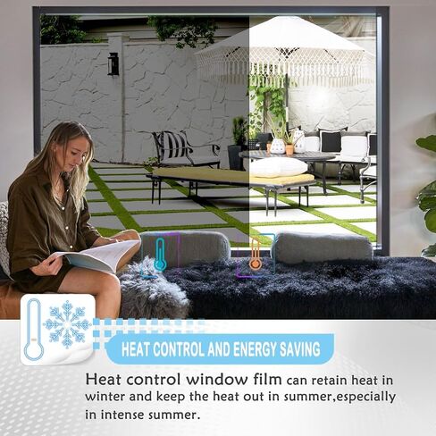 Window Privacy Film,Frosted Glass Window Film for Privacy,Opaque Vinyl Static Cling Windows Film for Glass,Peel and Stick Bathroom Privacy Window Film Stickers Coverings in Saudi Arabia