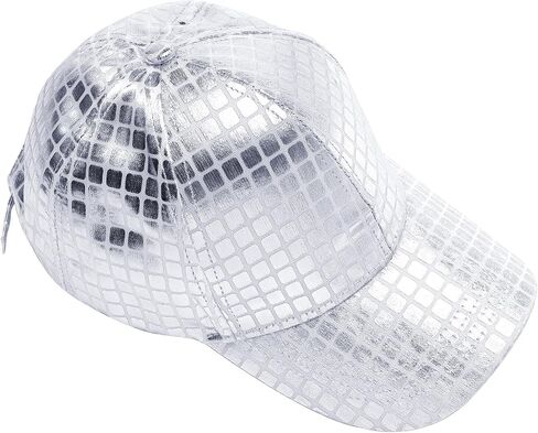 MILAKOO Punk Leather Baseball Cap for Men & Women Vintage Plaid Textured Design Sun Hat for Outdoor Daily Wear in Kuwait
