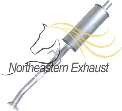 Northeastern Exhaust | Stainless Steel Resonator & Muffler Exhaust System Kit Compatible for Honda Accord 2008-2012 2.4L | Free Gasket and Clamps Included | Automotive Replacement Part in Saudi Arabia