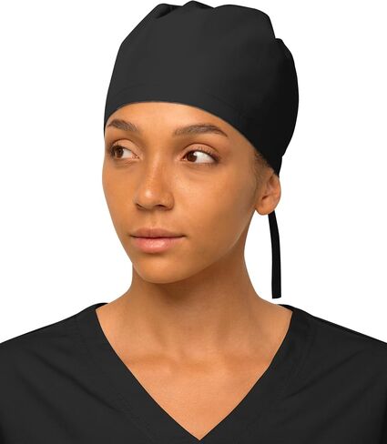 Women’s Working Scrub Cap with Adjustable Elastic Tie-Back – Lightweight, Washable Nursing Cap with Built-in Sweatband in Saudi Arabia