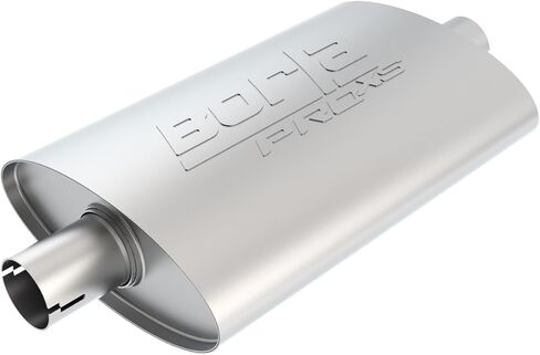 Borla 400496 Proxs Proxs Muffler 2.5 "Center Inlet/ 2.5" Center Outlet ، 4 "× 9.5" Oval ، 14 "Body Body ، 19" الطول الكلي. جزء عالمي. تصميم عكسي. رقاب حقق. in Saudi Arabia