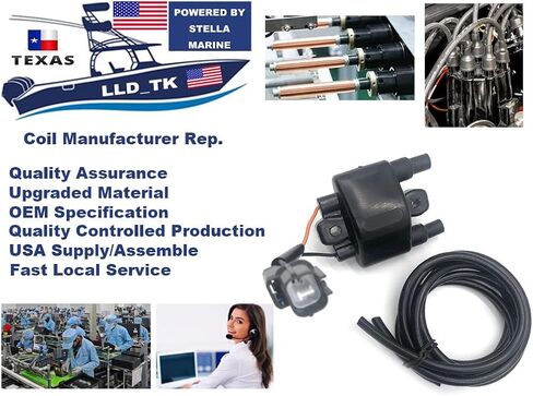 63P-82310-00 63P-82310-01 F6T557 Ignition Coil for Yamaha Outboard 50 60 70 75 90 150 HP4 Stroke in Saudi Arabia