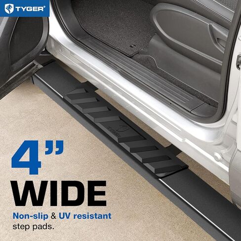 Tyger Auto 4 "Riser Running لوحات متوافقة مع 2009-2018 Dodge RAM 1500 ؛ 2019-2024 Classic | Quad Cab | TG-RS2D40068 | Side Step Rails Nerf Bars in Kuwait