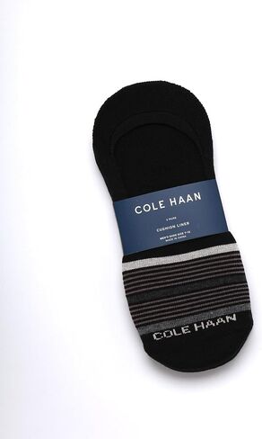 Cole Haan Mens No Show Socks - 2 Pack Breathable Cotton Invisible Liner Low Cut Socks for Men with Heel Grip (Sizes: 7-12) in Saudi Arabia