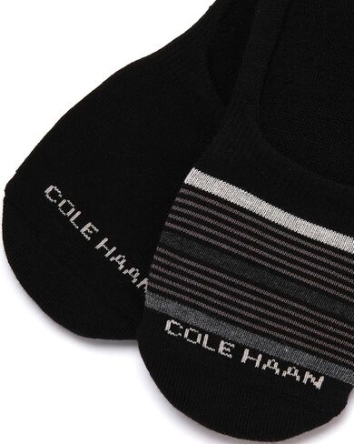Cole Haan Mens No Show Socks - 2 Pack Breathable Cotton Invisible Liner Low Cut Socks for Men with Heel Grip (Sizes: 7-12) in Saudi Arabia