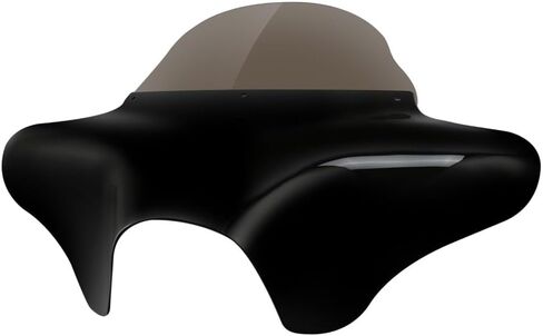 Vivid Black Batwing Fairing Windshield Fits VT1100C2 -(ABS Plastic),Fitment Tested in Saudi Arabia