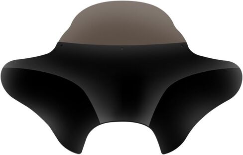 Vivid Black Batwing Fairing Windshield Fits VT1100C2 -(ABS Plastic),Fitment Tested in Saudi Arabia