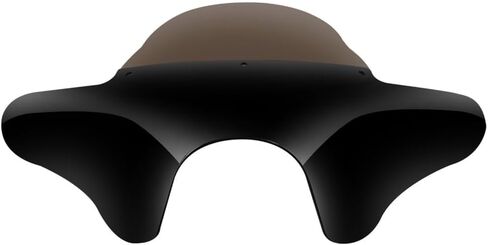 Vivid Black Batwing Fairing Windshield Fits VT1100C2 -(ABS Plastic),Fitment Tested in Saudi Arabia