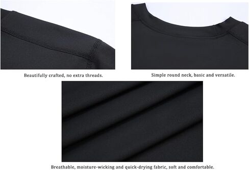 2pack Men's Compression Shirts V-Neck Short Sleeve Athletic T-Shirt Outdoor Running Quick Dry in Saudi Arabia