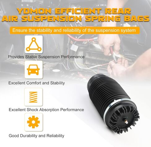 Rear Air Spring Suspension Bag, Compatible with X5 2007-2013 X6 2008-2014, Automotive Left Right Air Shock Absorbers Replace Part 37126790078 37126790080 in Saudi Arabia