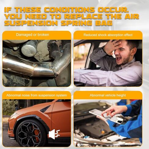 Rear Air Spring Suspension Bag, Compatible with X5 2007-2013 X6 2008-2014, Automotive Left Right Air Shock Absorbers Replace Part 37126790078 37126790080 in Saudi Arabia