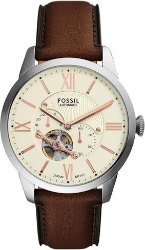 Fossil Men's Townsman Multifunction Brown Leather Watch in Kuwait