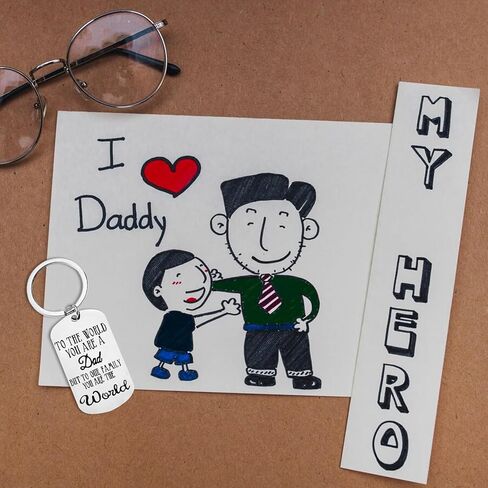 ABTOLS Fathers Day Keychain Gifts From Son Daughter in Kuwait