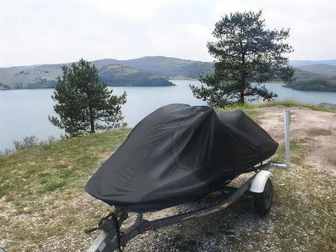 SBU Black Jet Ski Cover Compatible for Kawasaki Ultra 250X 2007 2008, 260X 2009 2010 Jet Ski Watercraft Cover in Saudi Arabia