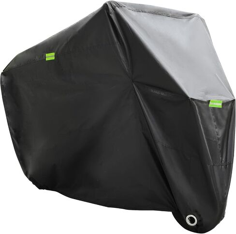 Motorcycle Cover: Waterproof Sun Dust Motorcycle shelter, 210 D Heavy Duty Motorcycle Tarp Outdoor Protection with Night Reflective & Lock-Holes-2XL(96.5") in Saudi Arabia